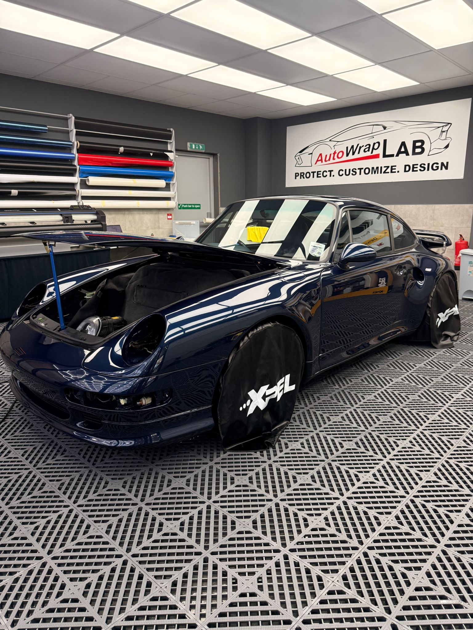 Porsche 993 rear bumper PPF detail