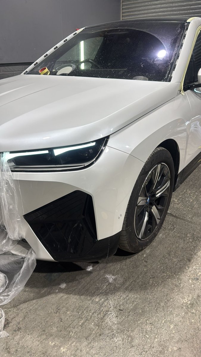 BMW prepared for paint protection film