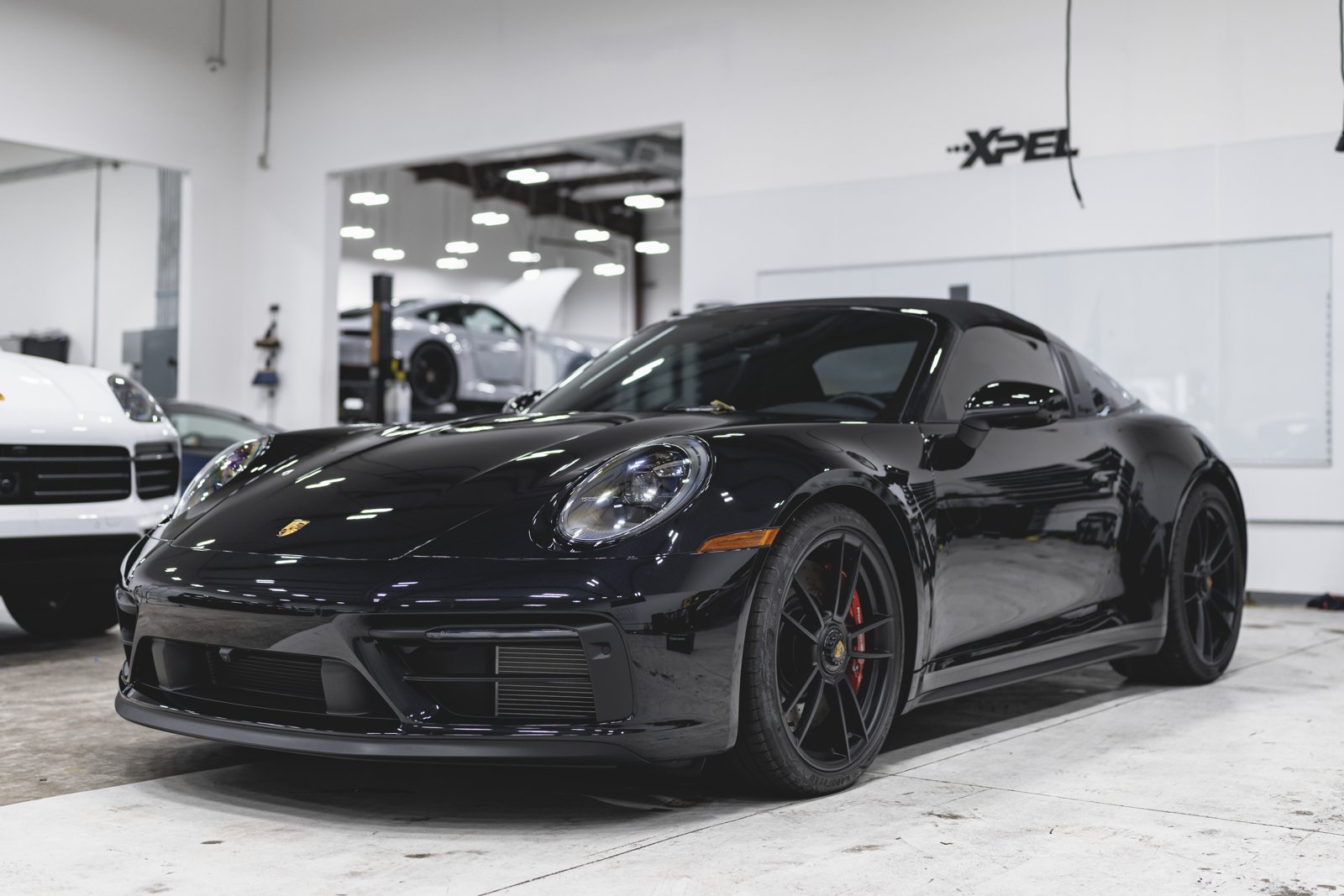 Porsche 911 Targa side glass tinted with XPEL Prime XR Plus