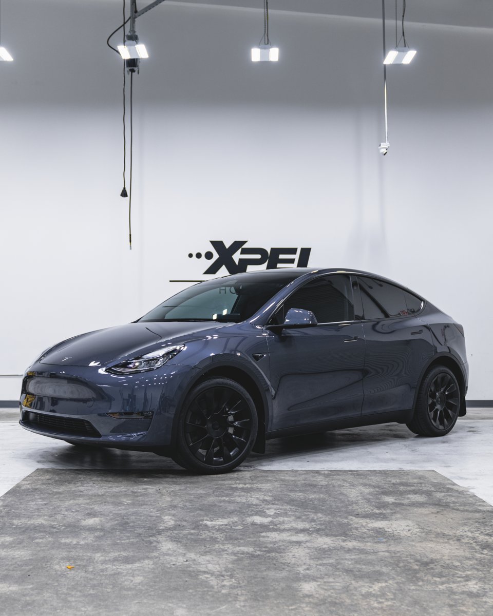 Tesla Model Y interior heat-rejection tint